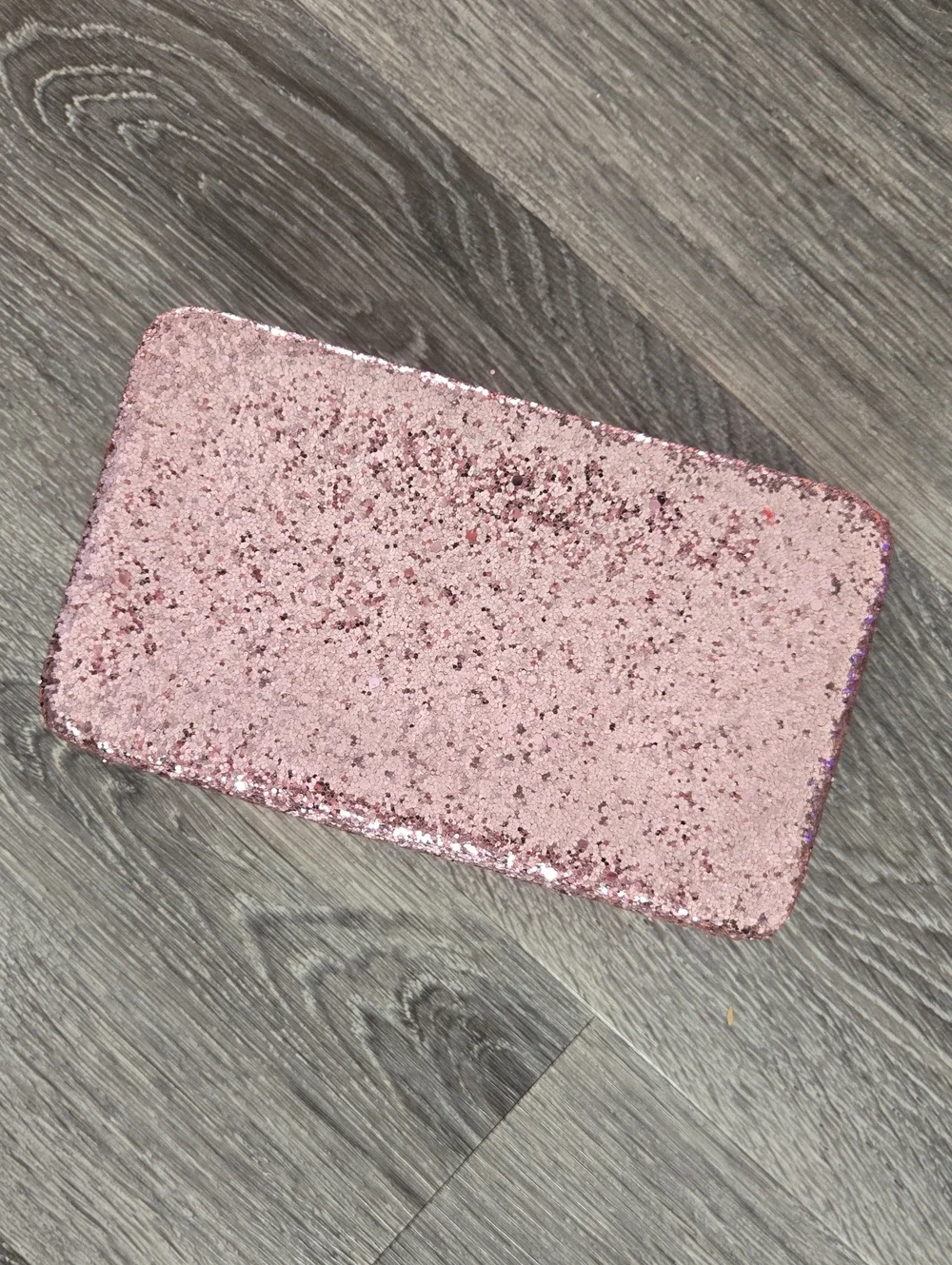 Pink Glitter Clutch